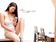Solo Model Lucy Li Opens Her Legs And Fingers Her Wet Snatch