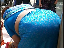 Indian Aunty Street Voyeur Big Butt Candid Ass Booty