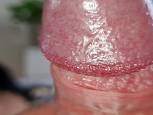 Play With Crowned Glans,  Foreskin And Pubes – Close-Up Uncut Cock Cumming