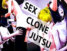 Female Futa Naruto "sex Clone Jutsu" With Hinata | 3D Hentai Naruto