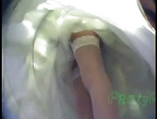 Newly Married Bride Getting Upskirted