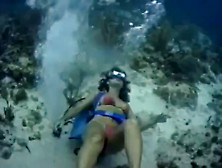 Girl Underwater In Danger