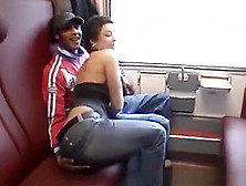 Pickup For Train Threesome Orgy