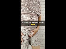 Looks Like Your Pregnant Huge Boobed Hotwife Have A Voyeur Kinks! - Snapchat Cuck-Old Captions