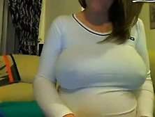 Pregnant Woman Topless On Cam With Milky Boobs