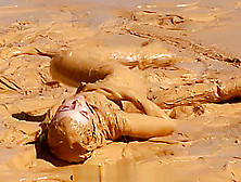 Jodhpurs Blonde Girl In Mud
