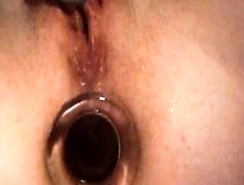 Wet Cunt And Glass Buttplug