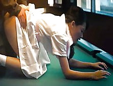 Fish Liew Sex On Billiard Table Scene On Scandalplanetcom