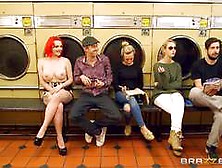 Big Dick Launderette Fucking For Red Haired Jasmine James