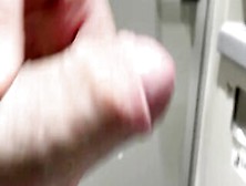 Risky Train Wc Wank With Door Unlocked.  What Happens Next Is Into Full Vid Into Fan Club :)