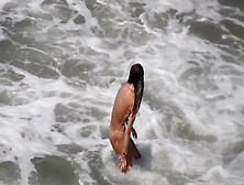 Three Sisters Hanging Out Nude At The Beach