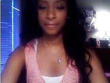 Beautiful Black Teen Playing With Me On Webcam