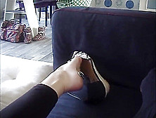 Gfs Wedge Sandal Shoeplay Dangle Sexy Red Toes ;)