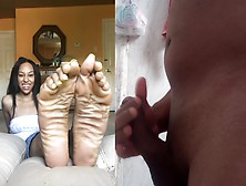 Cumming On The Soles Of My Goddess Foot Fetish Footjob Dirty Feet.  Subscribe To My Channel