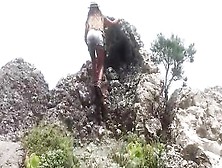 Rock Climbing Public Adventure - Sexiest Cunt With Mouth On Earth Reverse Cowgirl Me