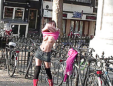 Public Flashing Turns Into Public Pussy Toying And Cumming