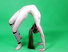 Anna Mostik Shows Gymnastics