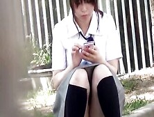 18Yo Japanese Schoolgirl Filmed By Hidden Voyeur