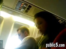 Cock Flashing For Her On A Plane