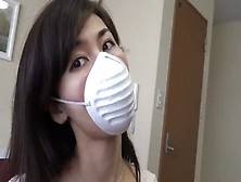 Cute Asian Woman Wears Surgical Masks For You