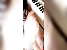 Oral Sex On The Piano - Again Interrupted By A Rough Dick.