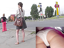 Upskirt Spy Cam Filmed Hot Ass Of The Young Girl