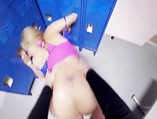 Fucking Blonde Big Titted Milf Julia Ann Into Empty Locker Room!