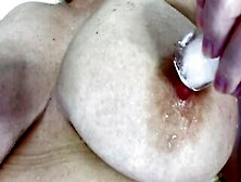 View My Nipples Getting Rough From The Ice. Having Fun With Ice Cubes On