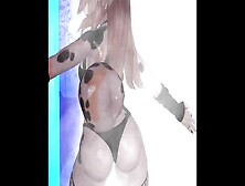 Attractive Furry Strip Tease In The Shower And Dancing (Vr Vtuber)