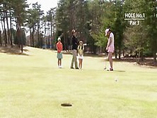 Cute Japanese Girl Fucked By Golf Master All Her Holes