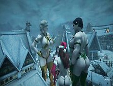 Growing Christmas Angels - Skyrim Giantess