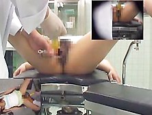 Girl With Hairy Cunt Widely Stretched On The Medical Spy Cam