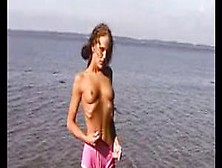 Nude Beach - Cutie Fat Pussy Teen Frolicking