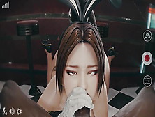 Bunny Slut Mai Shiranui Sucking A Hard Black Cock