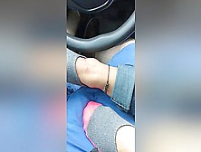Insatiable Brunette Lost A Bet And Gave Me A Perfect Sockjob In The Car