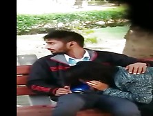 Indian Couple Caught Messing Around On Park Bench