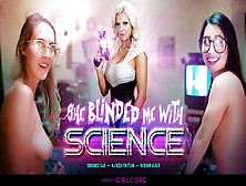 Serena Blair & Cadence Lux & Kenzie Taylor In Girlcore S2 E3 She Blinded Me With Science - Girlsway