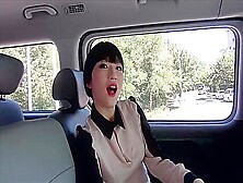 Adorable Japanese Girl Fucks Her Boyfriend In A Car