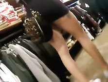 Two Sexy Teen Girls In A Clothes Store
