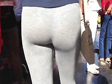 See Thru- Great Ass Grey Leggings