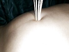 Navel Torture With Toothpicks