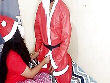 Punjab Stepfather Surprised His Goddess Bombshell Step-Daughter On Christmas Evening,  Merry Xmas Santa Claus Sex