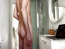 Wanking In The Bathroom On Holiday Watching Porn
