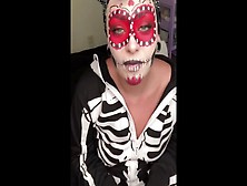 Halloween Vagina And Booty Play- Natural Chubby Pawg Milf Makeup Artist Orgasms From Makeup Brushes Atm