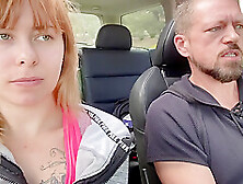 Jerking Him Off And Sucking Big Cock While Driving With - Jamie Stone