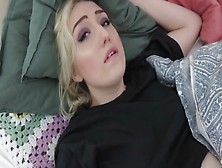 Step Dad Wakes Up To Fuck And Creampie While Stepmom Is Asleep In The Other Room (Pov) With Kinky Maja
