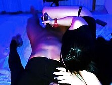 My Domina Give Herself Satisfaction Licking My Breasts,  My Soak Dick And My Hottie Butt