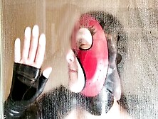 Pvc Shower With Masturbation & Breathplay: Bimbo Gets Kinky With A Lush Vibrator & Rebreather Mask - 4K