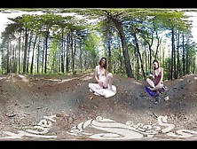 Yanks Vr Horny Turquoise Masturbating Outdoors In 3D Video
