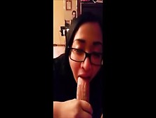 Asian With Glasses Cocksucks And Swallows Every Drop